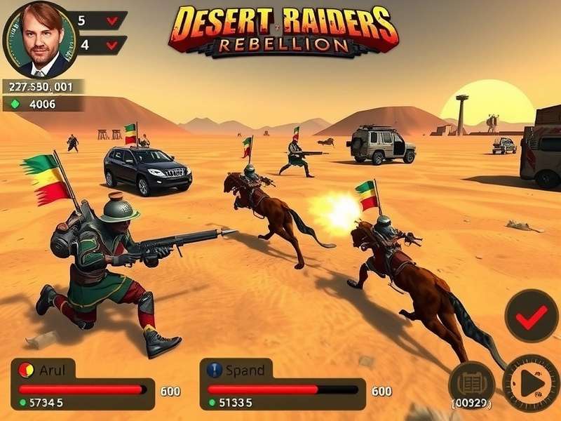 Desert Raiders Rebellion combat system demonstration